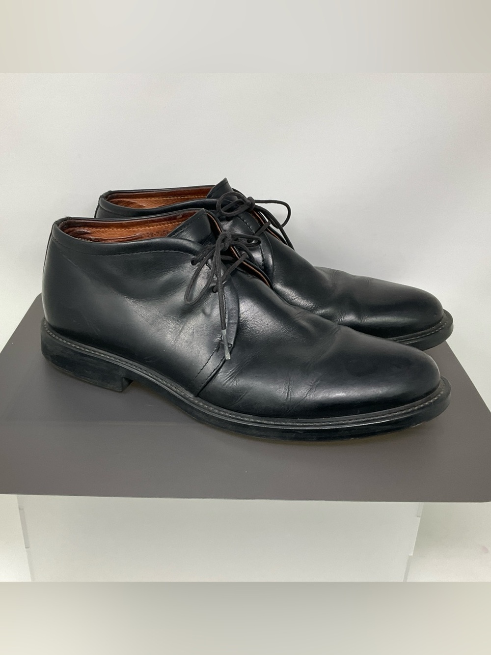 johnston murphy 20-7367 black Leather Chukka Boots